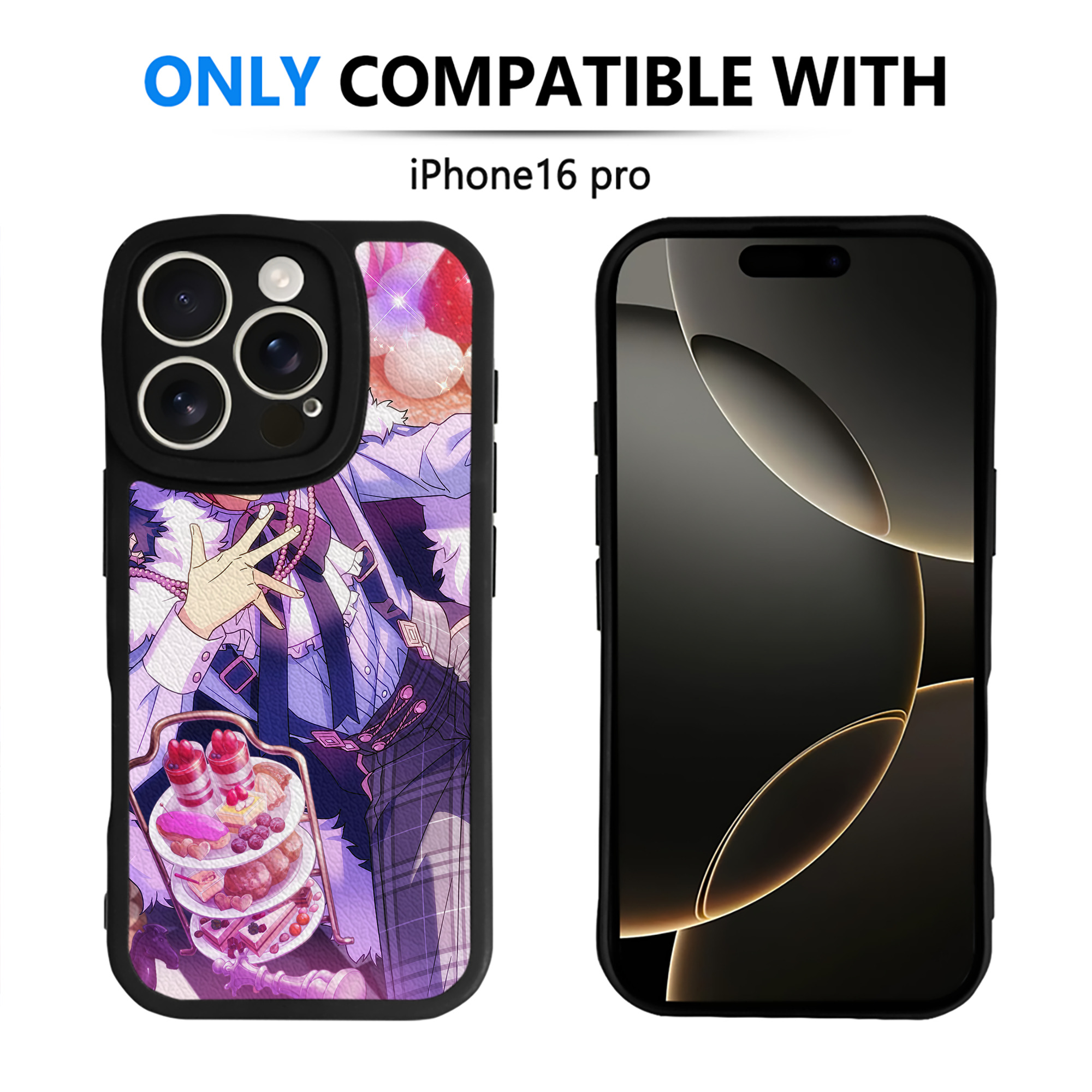 （画像用） あんさんぶるスターズ! Ensemble Stars 【iPhone 16シリーズ対応】シリコンスマホケース（レザー調） 材質：シリコン